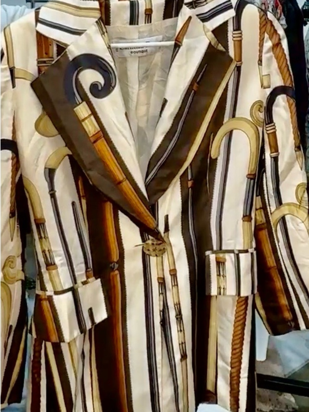 Dior Multicolor Walking Sticks Print Jacket